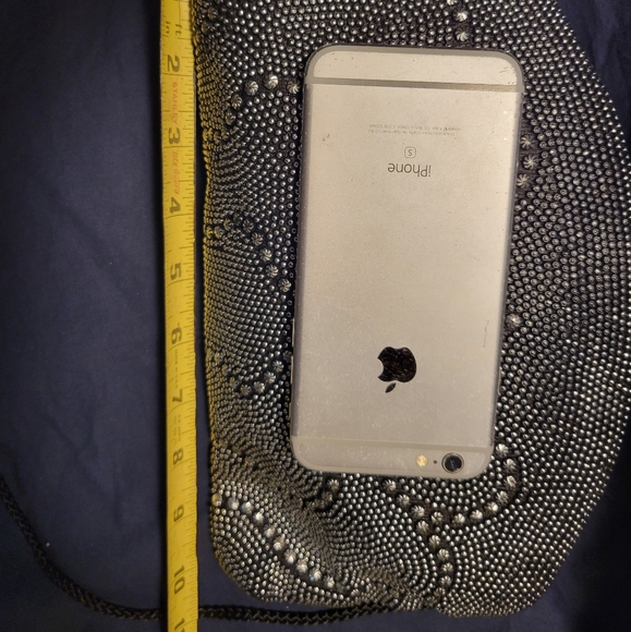 Clutch or shoulder bag metal studded beading - Picture 7 of 8